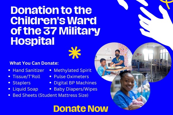Donation to 37 Military Hospital Children’s Ward